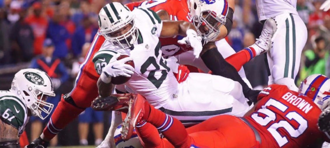 New York Jets running back Matt Forte scores touchdown against Buffalo Bills in Week 2