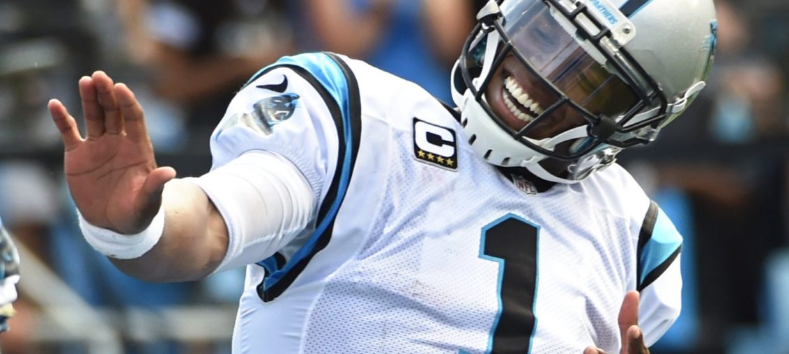 Carolina Panthers quarterback Cam Newton touchdown dance