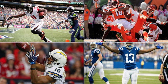 wide receiver Julio Jones, AJ Green, Tyrell Williams, TY Hilton, Davante Adams