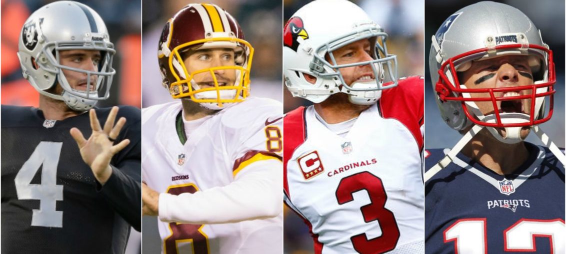 top nfl players of week 8, Derek Carr, Kirk Cousins, Carson Palmer, Tom Brady