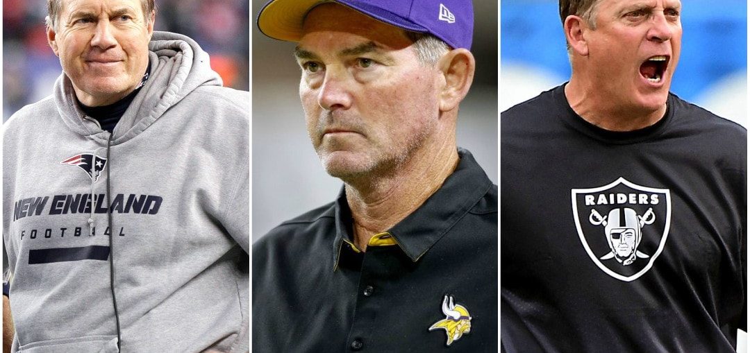 NFL coach of the year, Mike Zimmer, Bill Belichick, Jack Del Rio